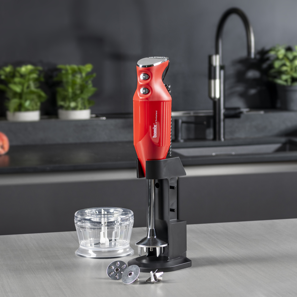 Bamix Stavmixer Deluxe C 200 w Röd