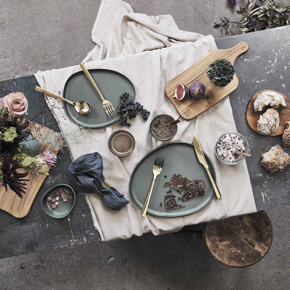 RAW Organic Tallrik 29x25 cm Northern Green