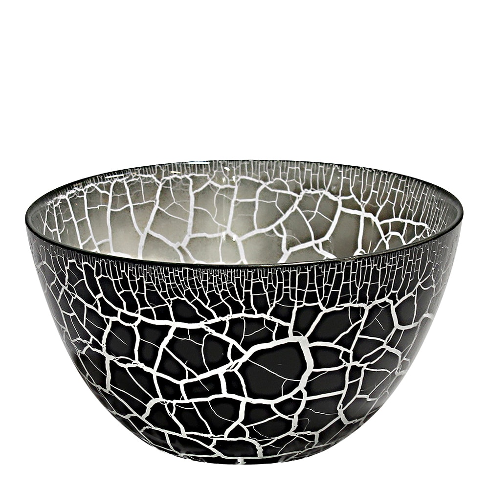 Croco Skål 21 cm Svart/Silver