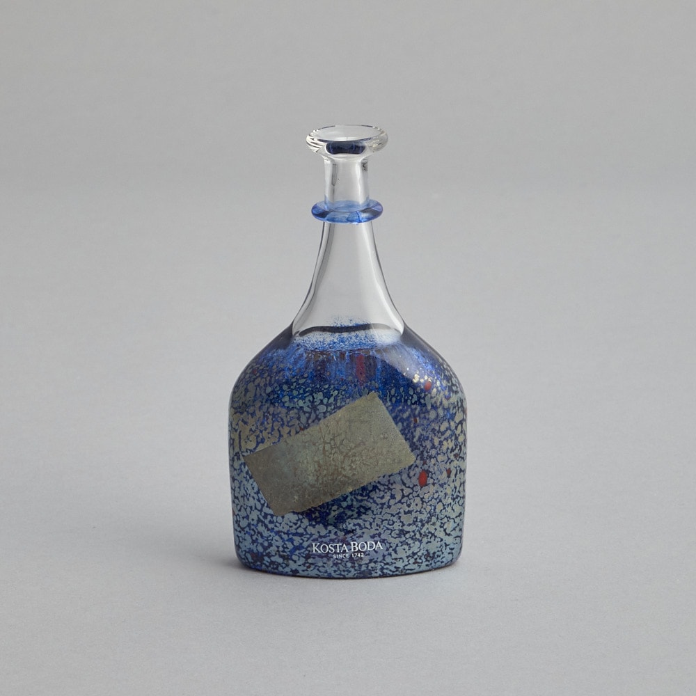 SÅLD "Satellite" Flaska Blå