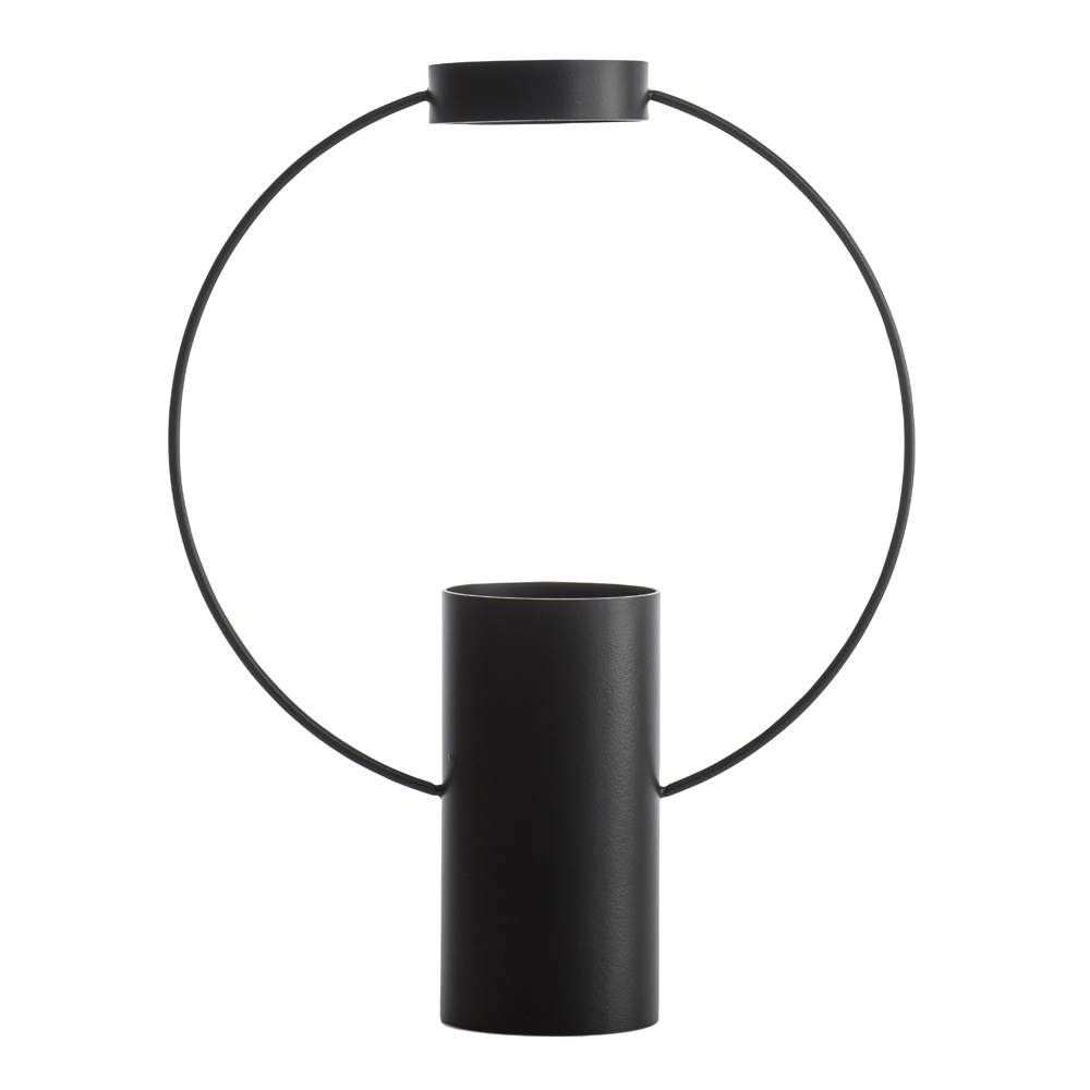 Moon Vas 30x23,5 cm Svart