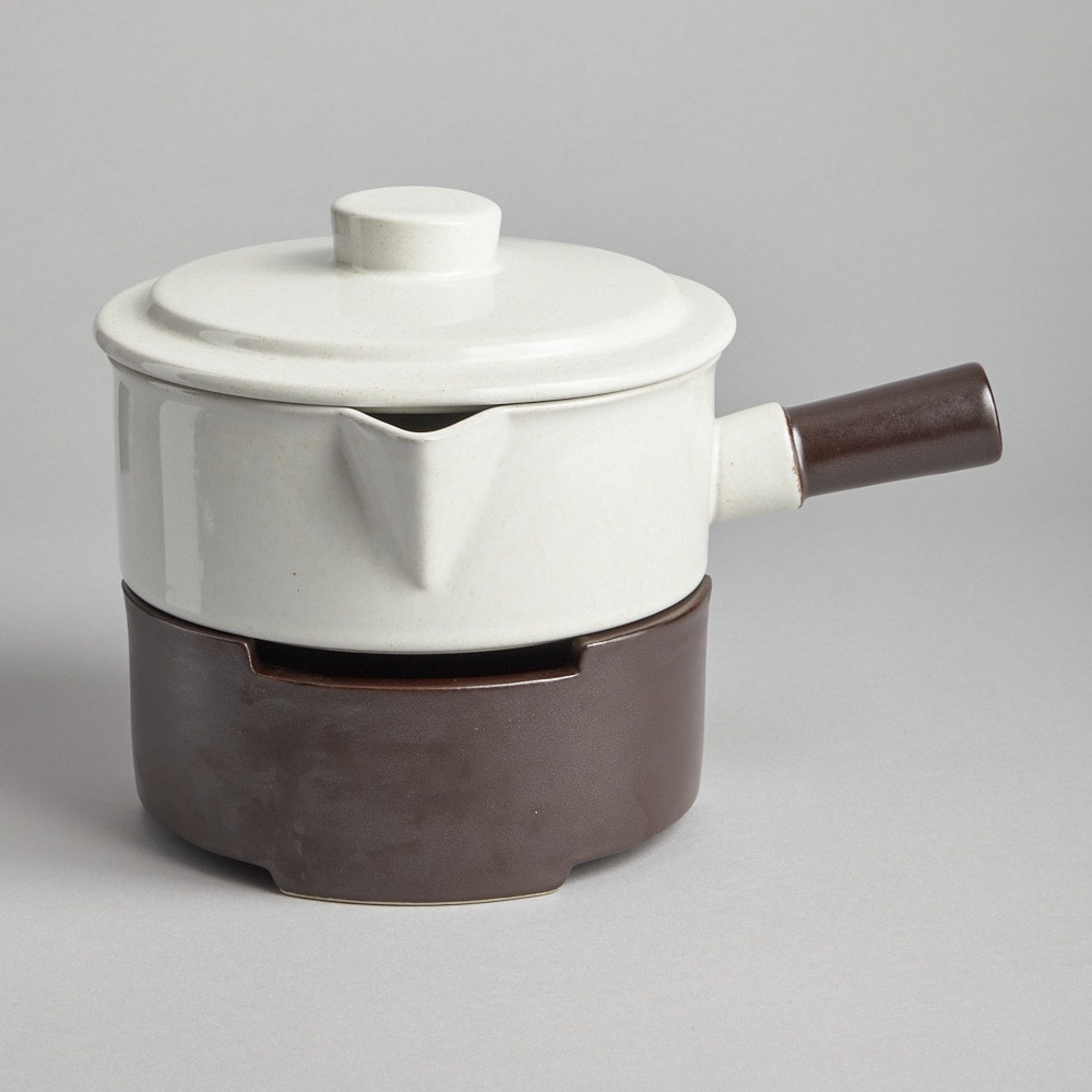 SÅLD Karott med Lock och Värmeställ