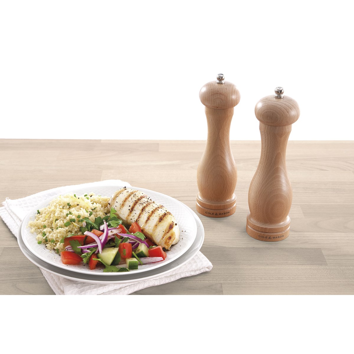 Precision Saltkvarn 20 cm Lys Bök