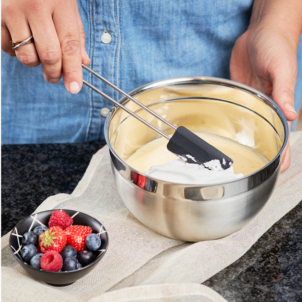 Slickepott smal 20 cm Svart