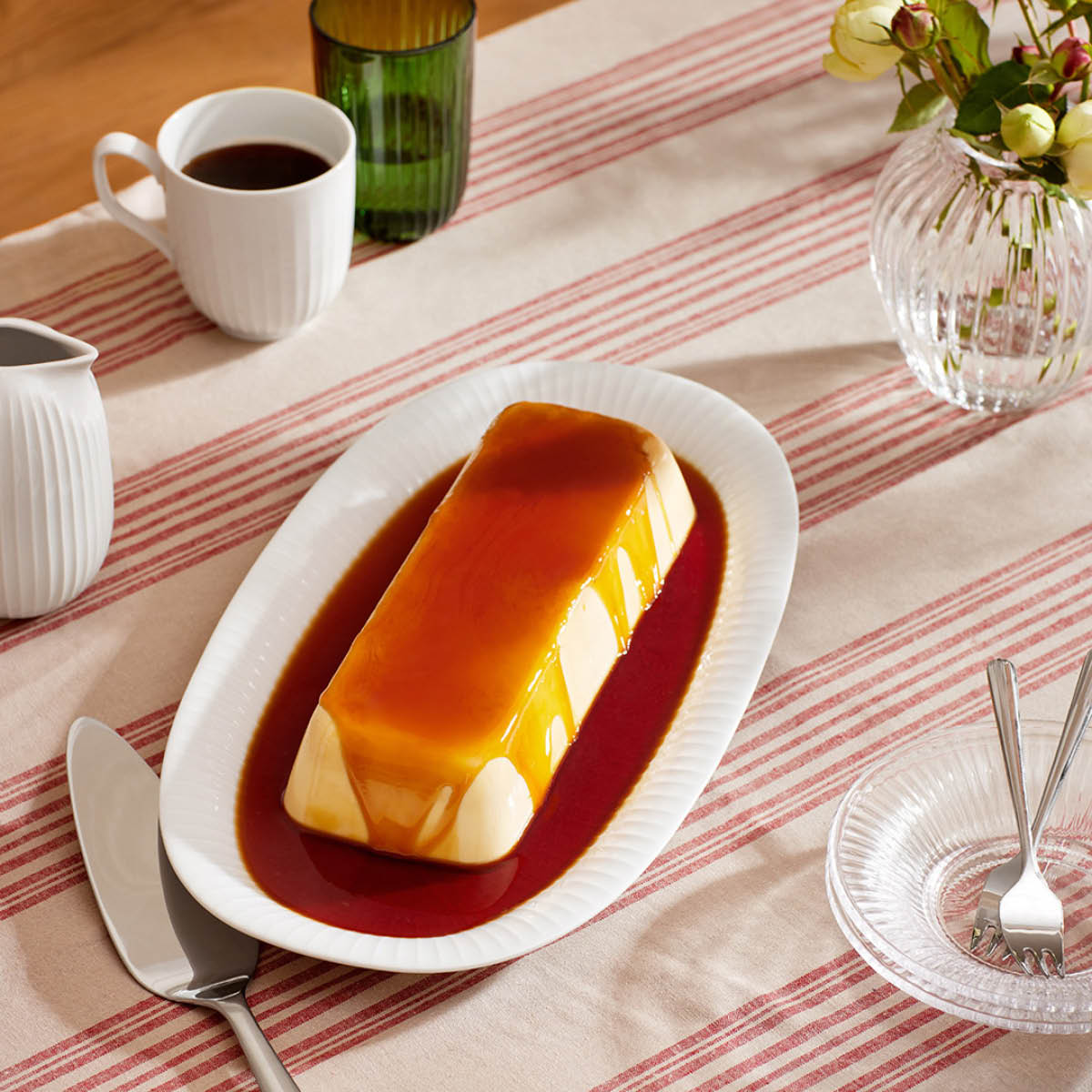 Hammersh?i Oval serveringsfat 40x22,5 cm Vit