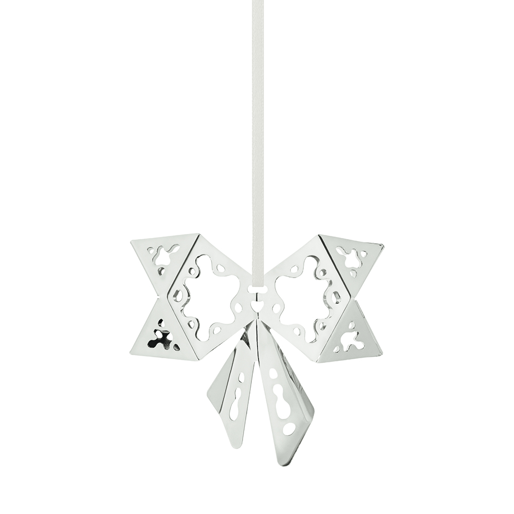 Christmas Collectibles Julhänge Rosett 7,1 cm Pläterad