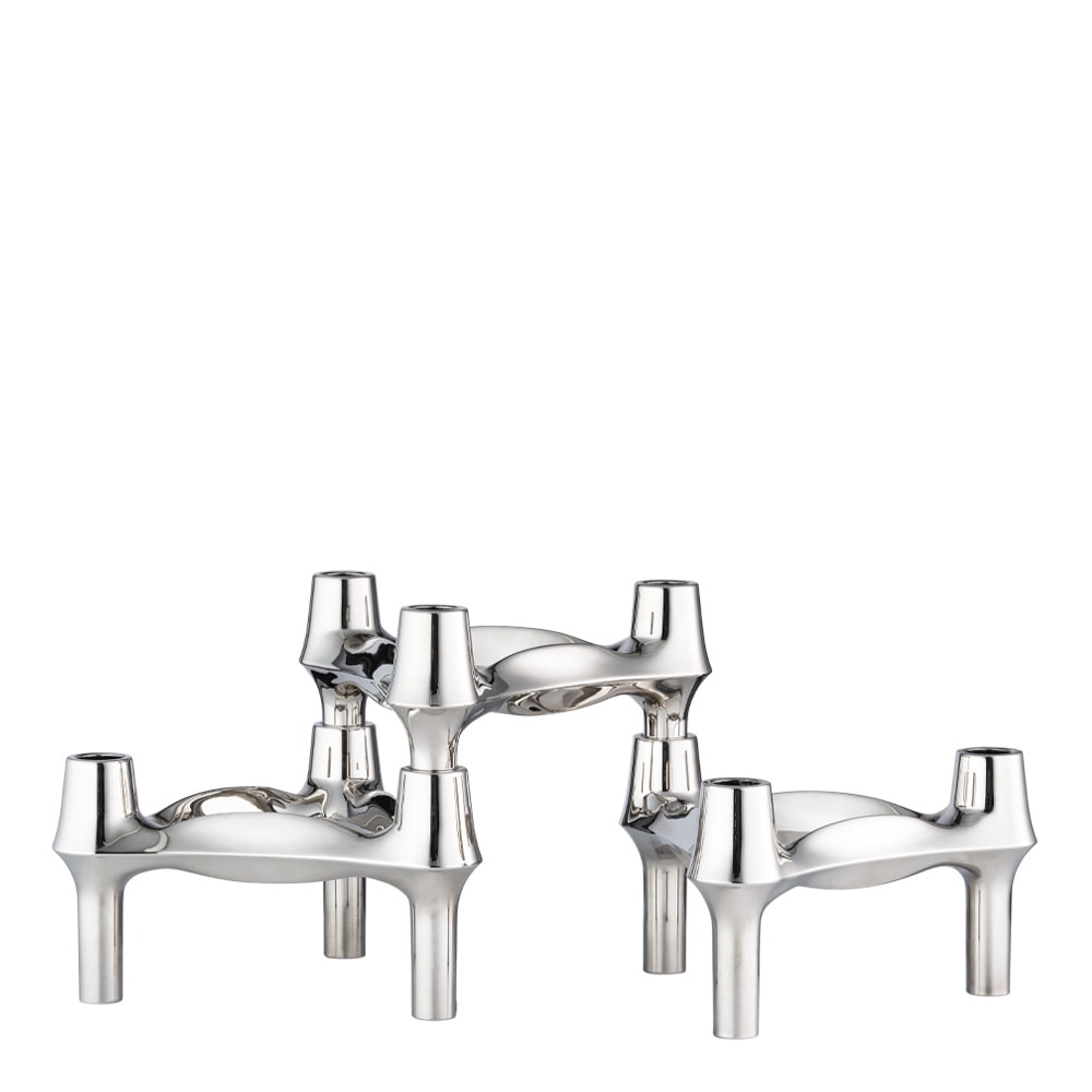 Stoff Nagel BMF Ljusstake Set 3 delar Chrome