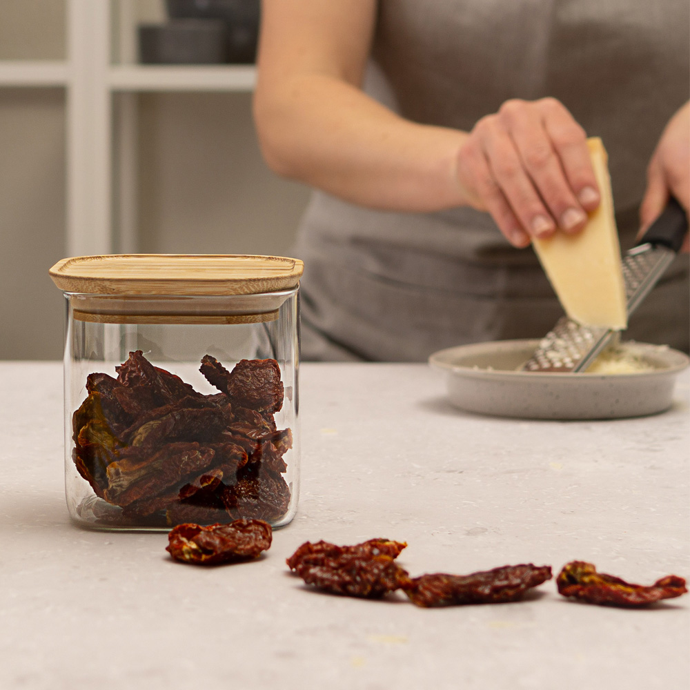 Ikoo Förvaringskärl 0,8 L Klar/Trä