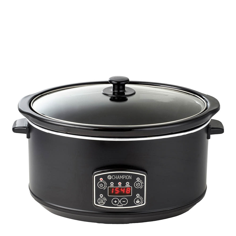 Slowcooker 6,5L Matt Svart
