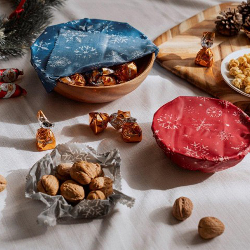 Bee's Wrap Biovaxpapper 3-pack Vinterprint