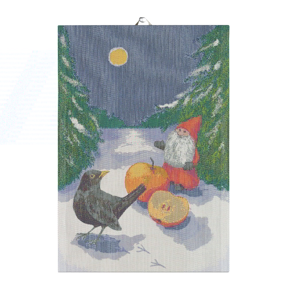 Vinter&auml;pple K&ouml;kshandduk 35x50 cm Flerf&auml;rgad