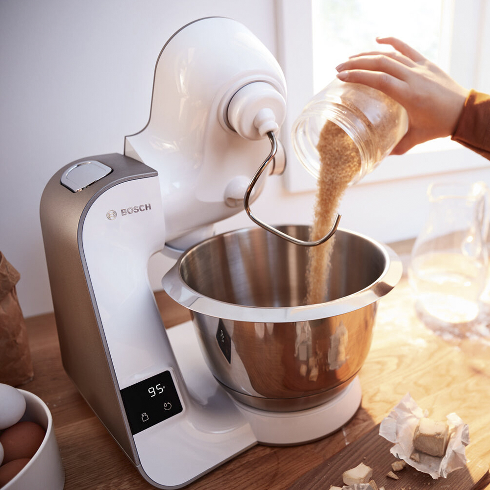 Bosch Köksmaskin 1000 W Vit/Champagne