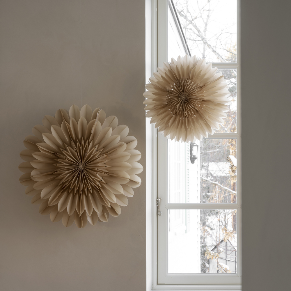 Lotus Julstjärna 44 cm Beige