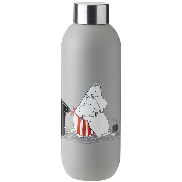 Mumin Keep Cool Dricksflaska 75 cl Soft Light Grey
