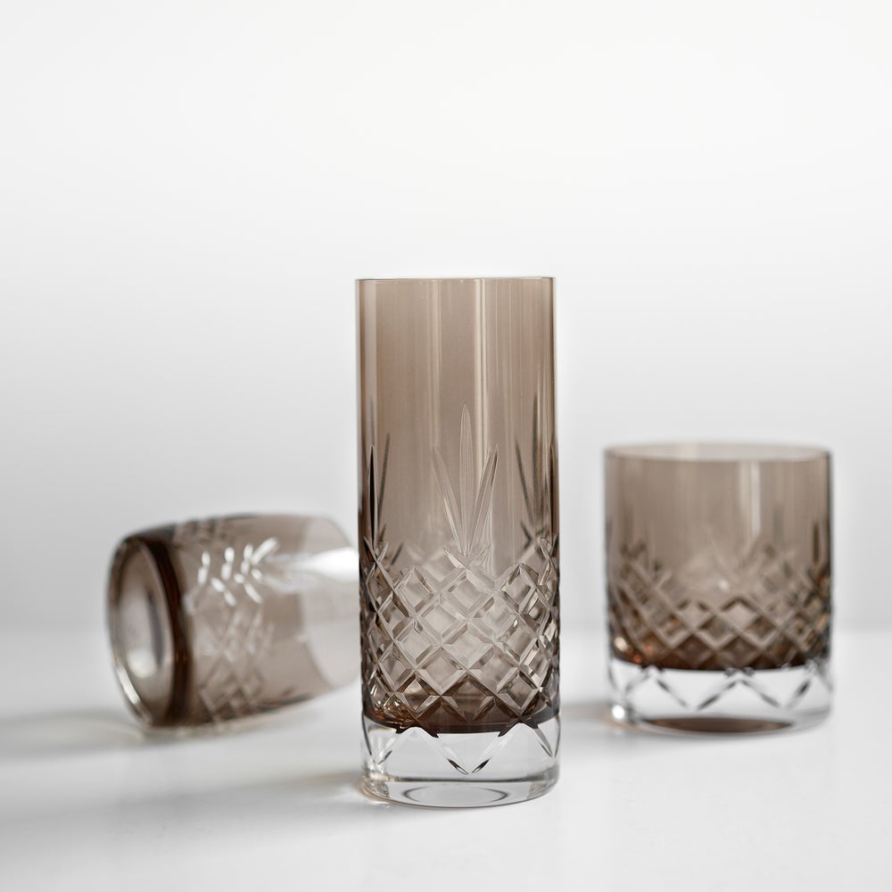 Crispy Lowball Glas 38 cl 2-pack Brun