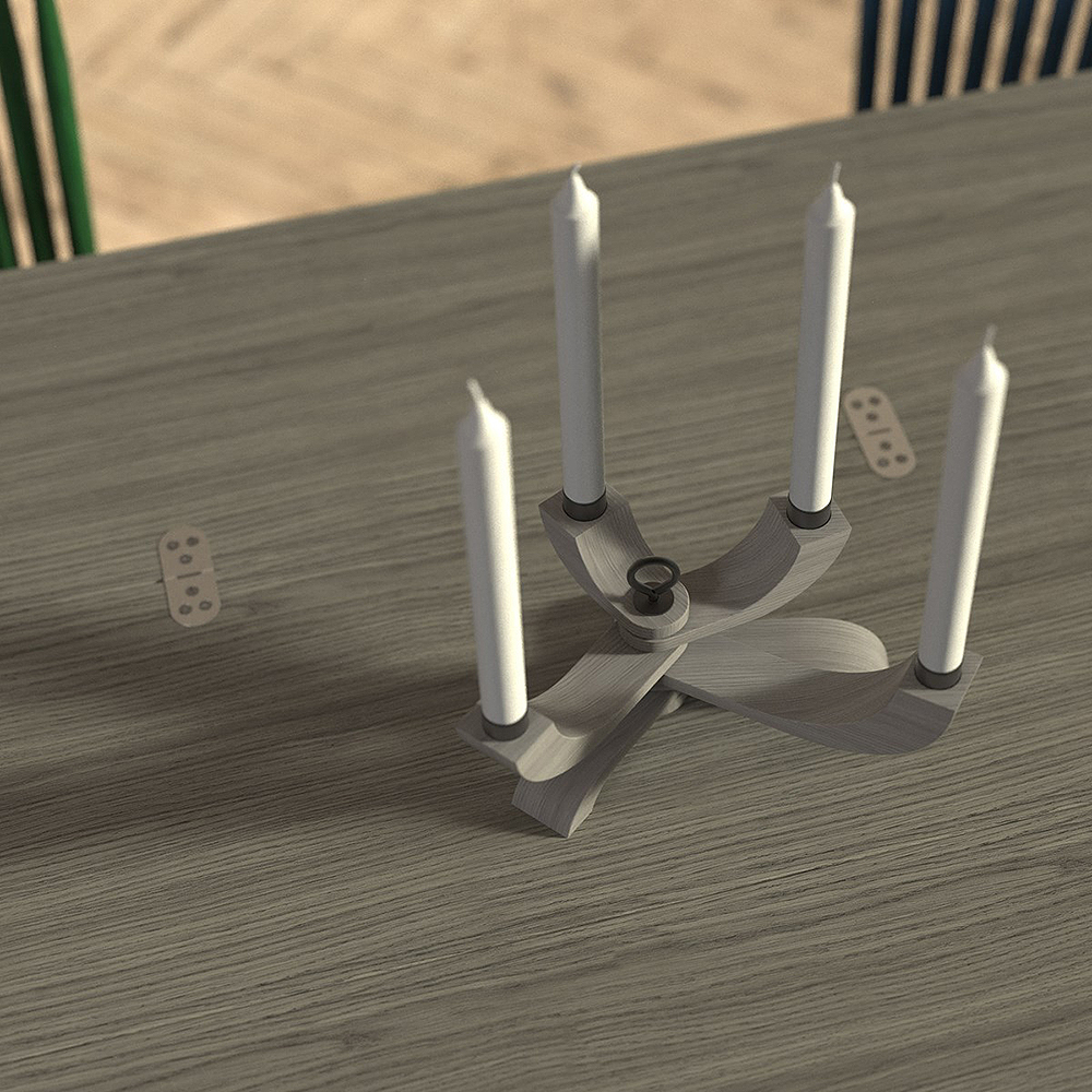 Nordic Light Ljusstake 4-armad Grå Limited Edition