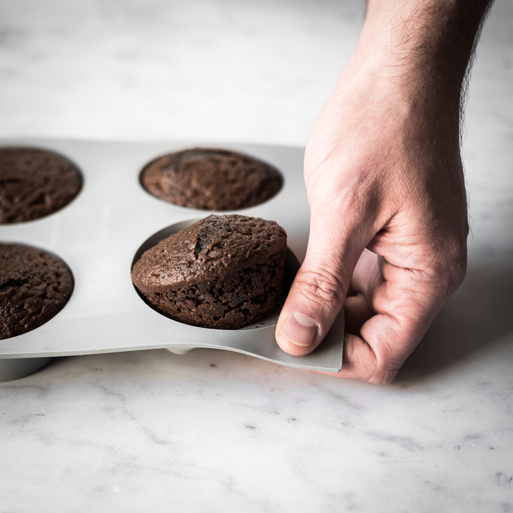 Muffinsform Elastomoule för 6 muffins