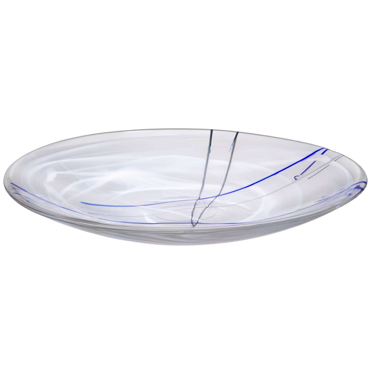 Contrast Fat 38 cm Vit/Blått