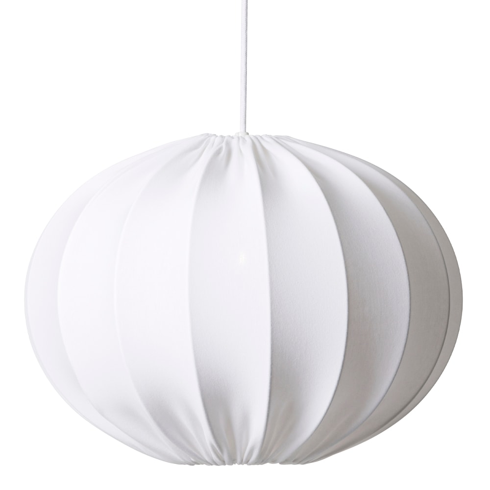 Boll Taklampa Oval 40 cm Vit