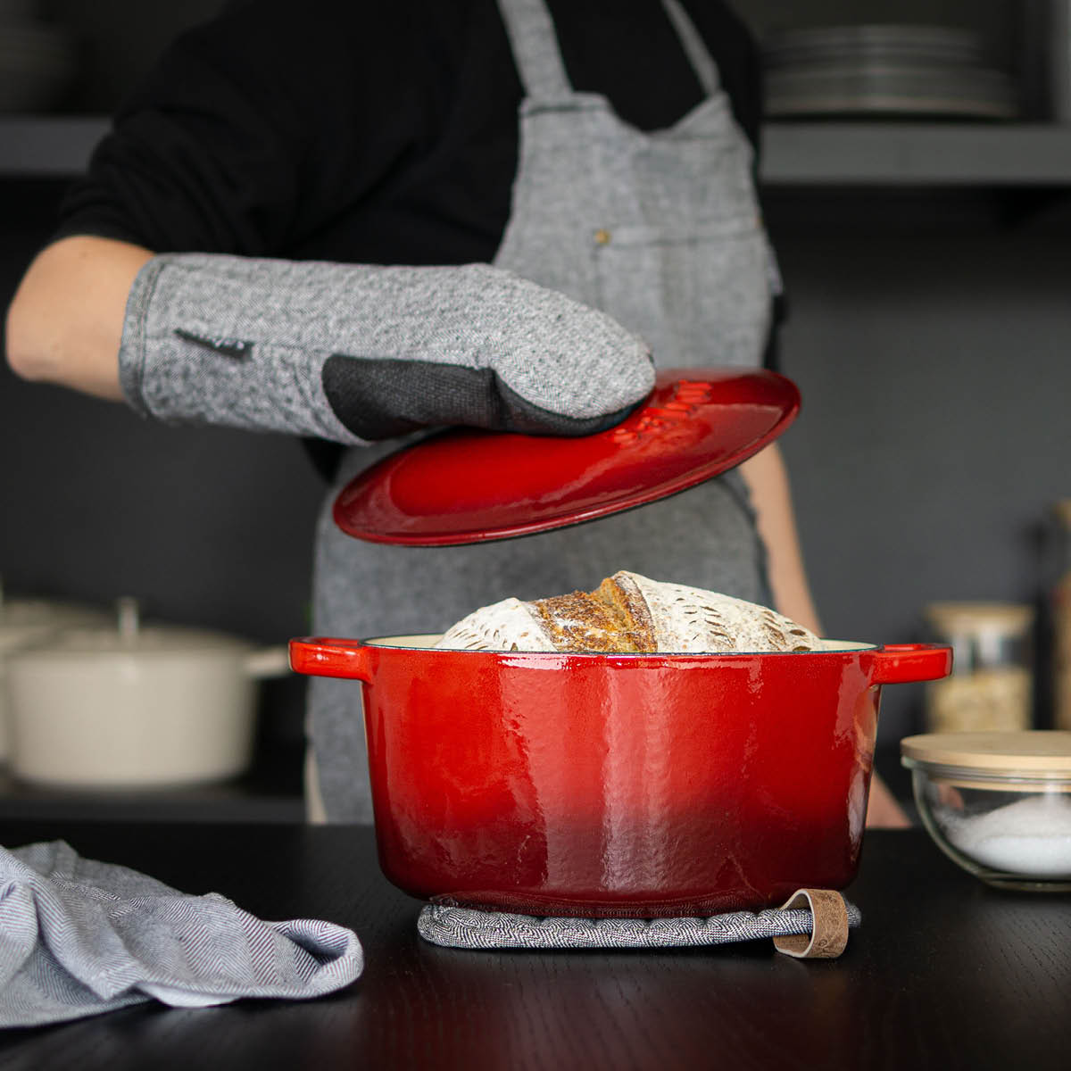 Sabor Gjutjärnsgryta 3 L Röd