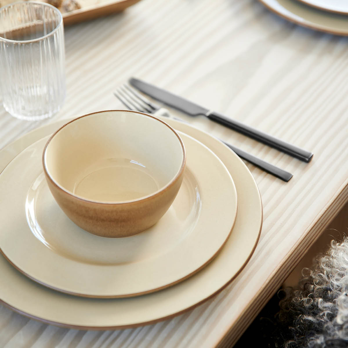 BITZ Skål 12 cm Wood/Sand