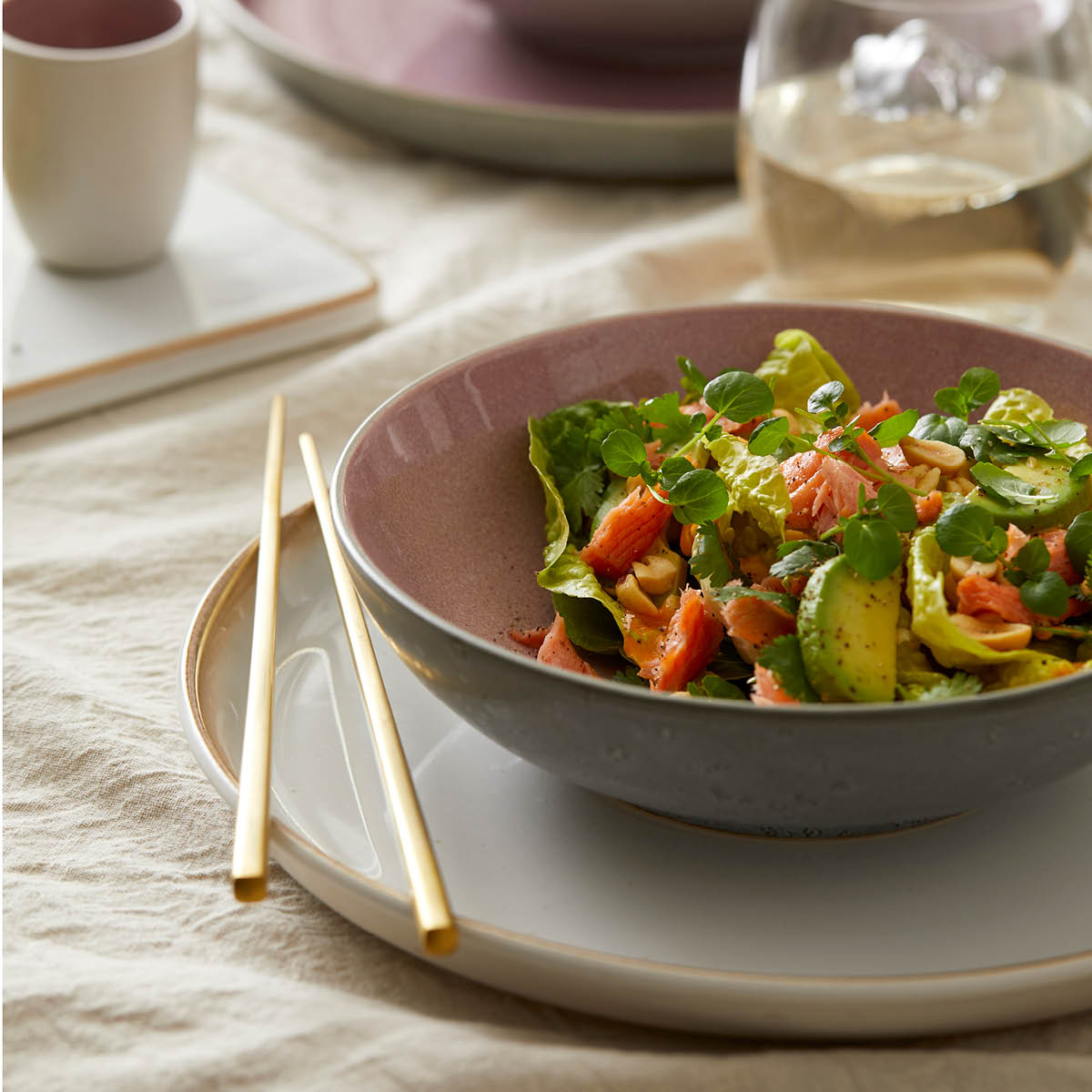 Ätpinnar 2-set Mässing matt