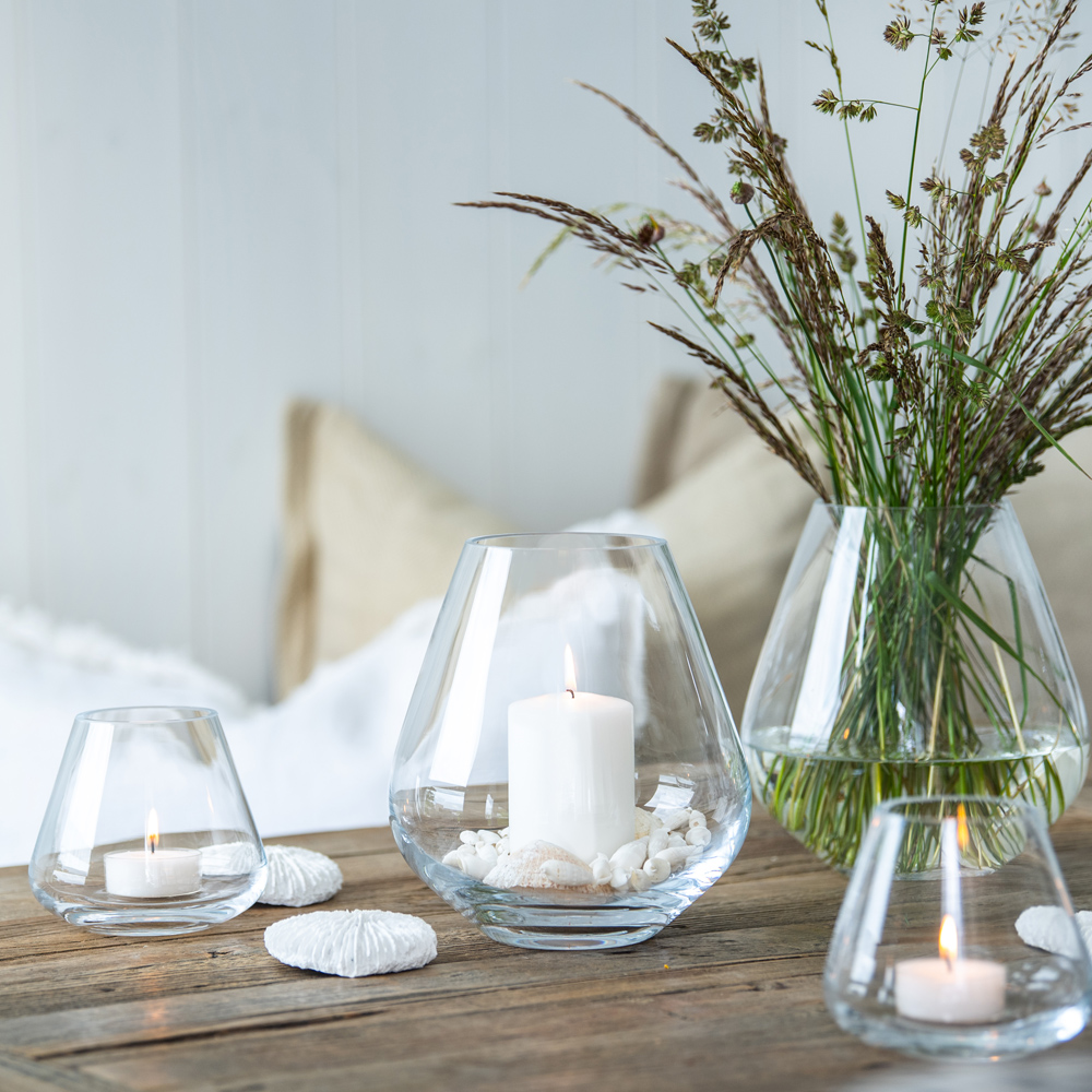 Rocks Vas 22 cm Klar