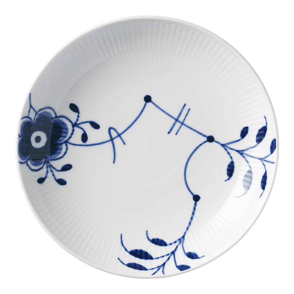 Blue Fluted Mega Tallrik djup 20 cm