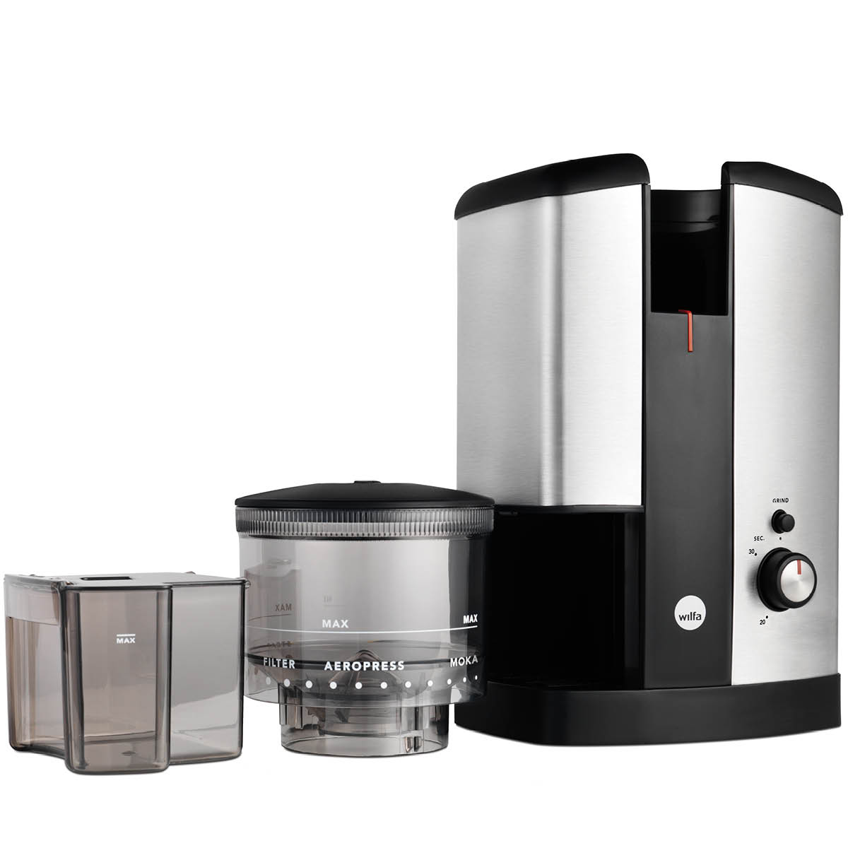 Kaffekvarn WSCG-2 Svart/Rostfri