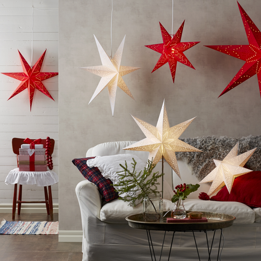 Sensy Pappersstjärna 70 cm Vit