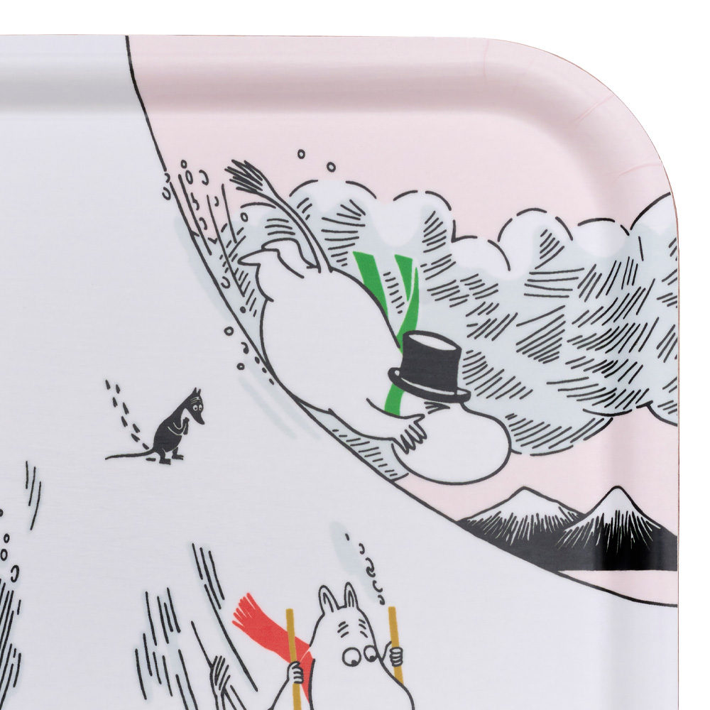 Mumin Bricka 27x20 cm Åka Kana Rosa