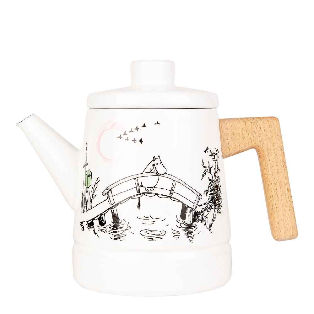 Mumin Emaljkanna Missing You 1,6 l Vit