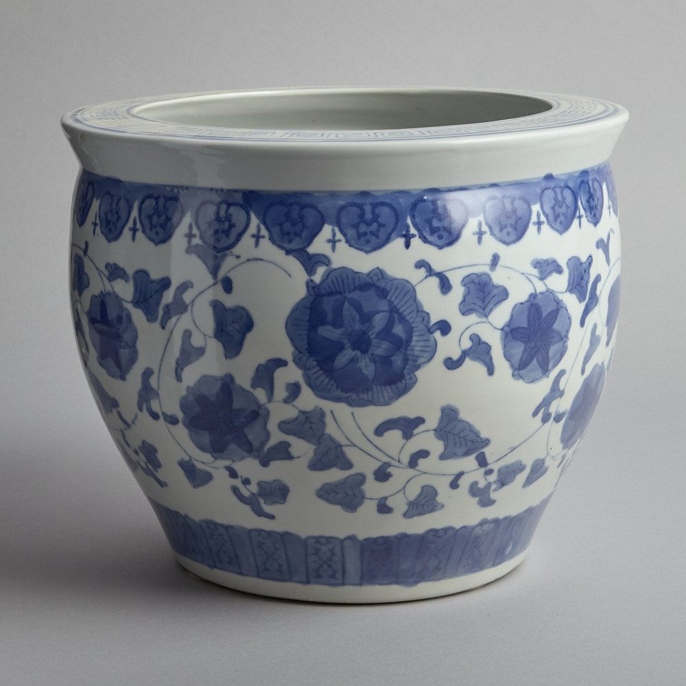 SÅLD Ytterfoder Blåvit Kina 25,5 cm