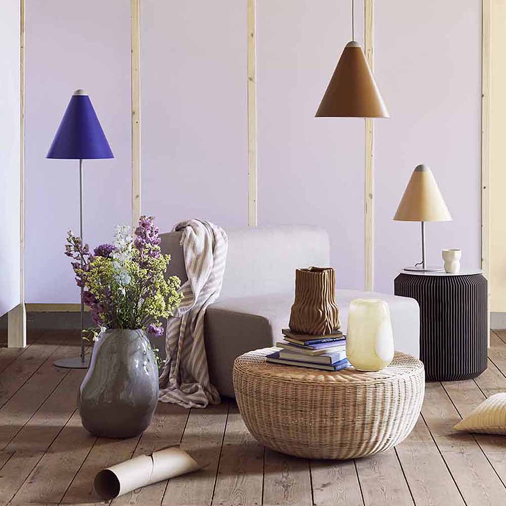 Ada Dot Vas 26 cm Gul/Vit