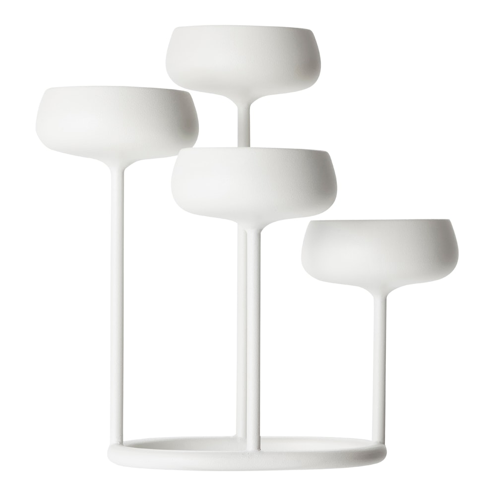 Nappulas Kandelaber 4 ljus 28,7 cm Vit