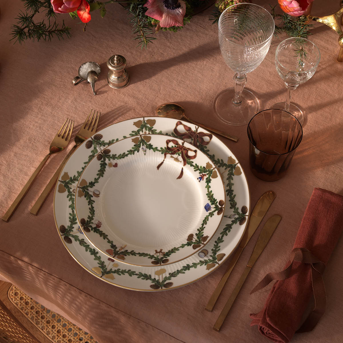 Star Fluted Christmas Tallrik 22 cm