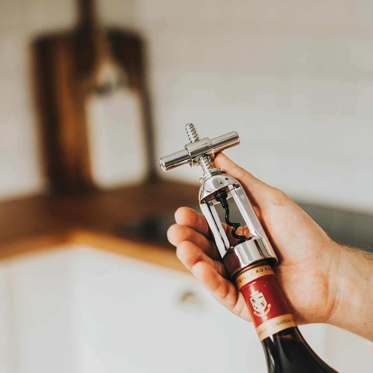 Korkskruvöppnare 13,6 cm Silver