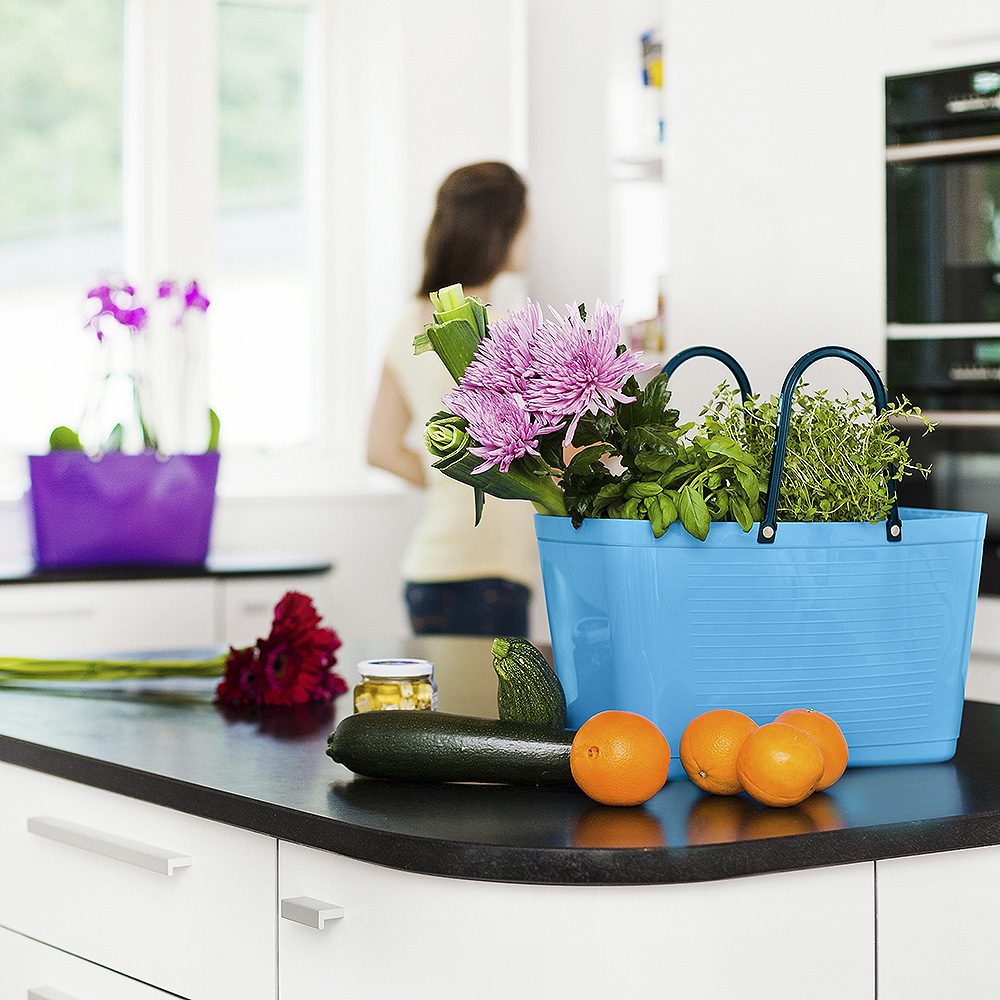 Väska Plast Stor Turkos