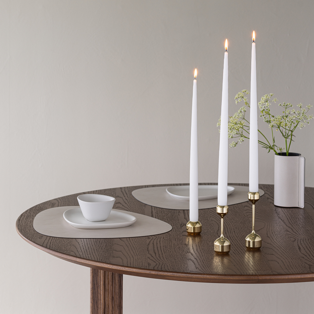 Silhouette Ljusstake Set 12+14,5 cm Guld