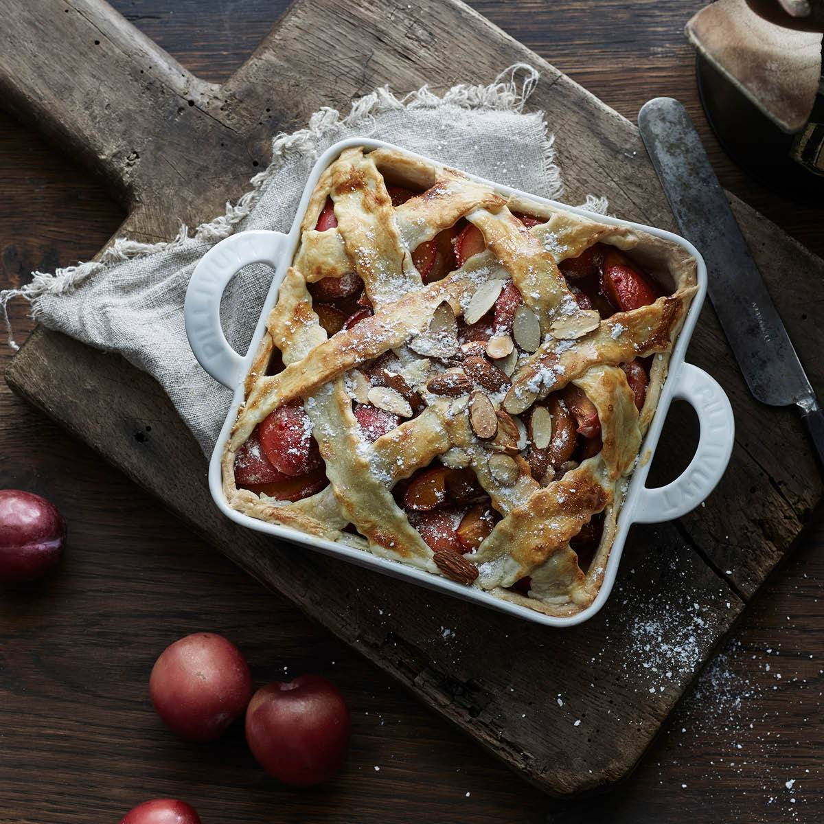 Kvadratfat 17,5 cm vit