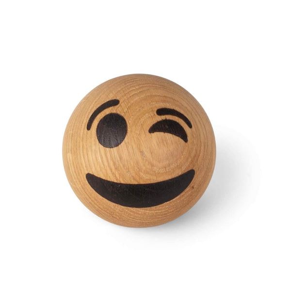 Emojiboll Ek 7 cm Winking