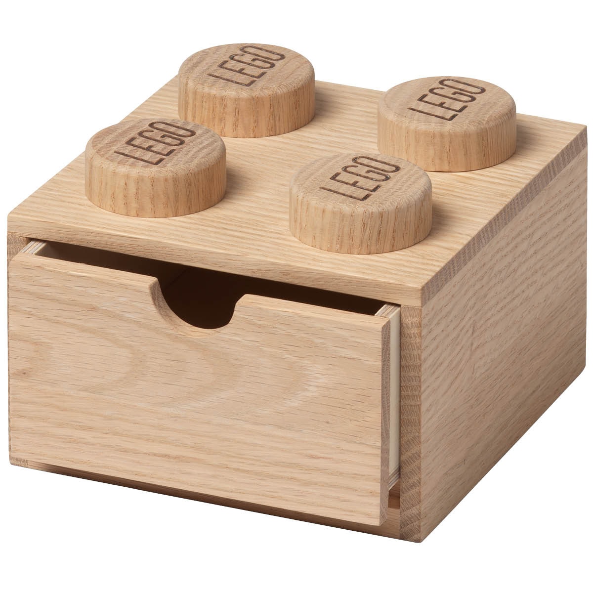 Wooden collection Skrivbordslåda 2x2 Ljus Ek