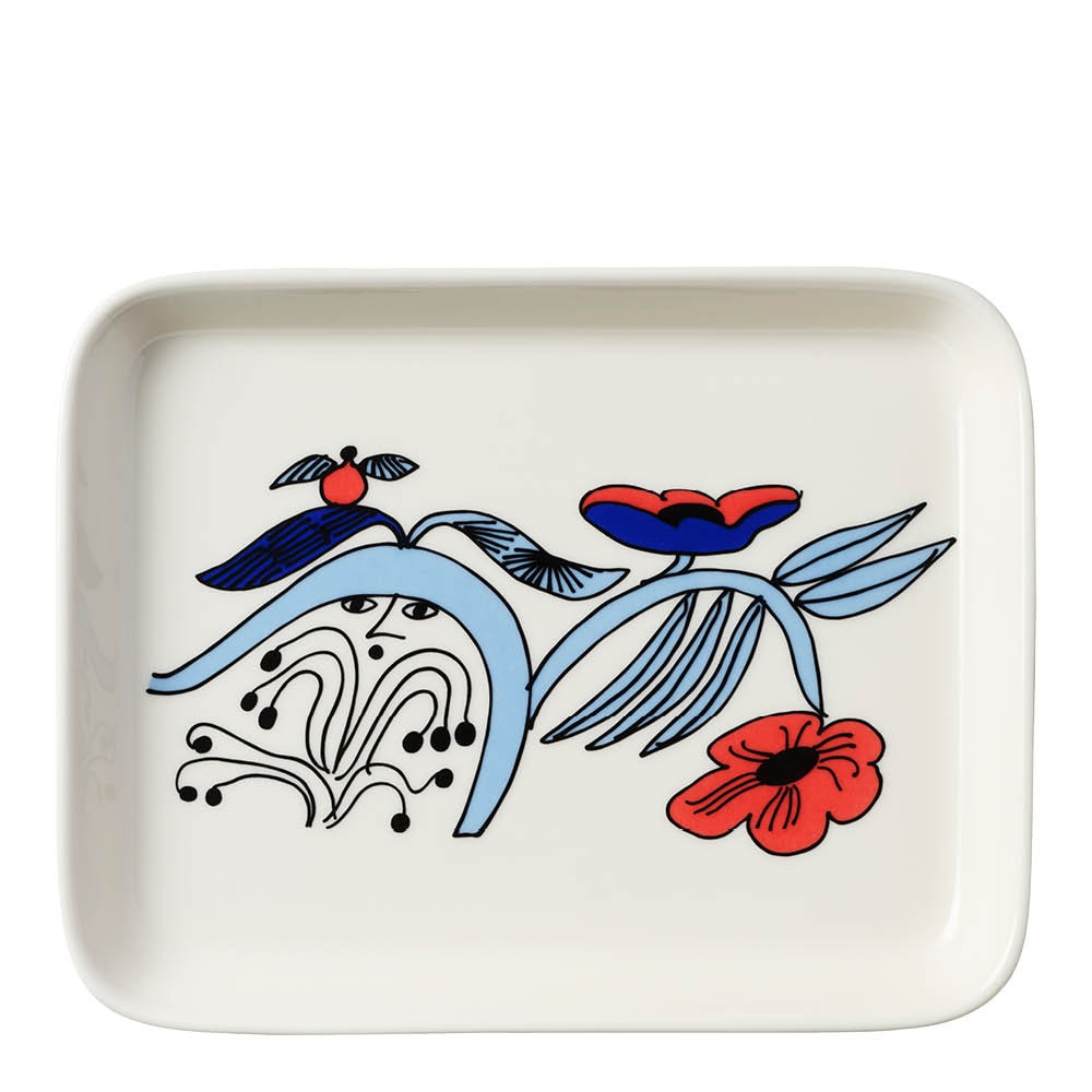 Puutarhurit Tallrik 15x19 cm Vit