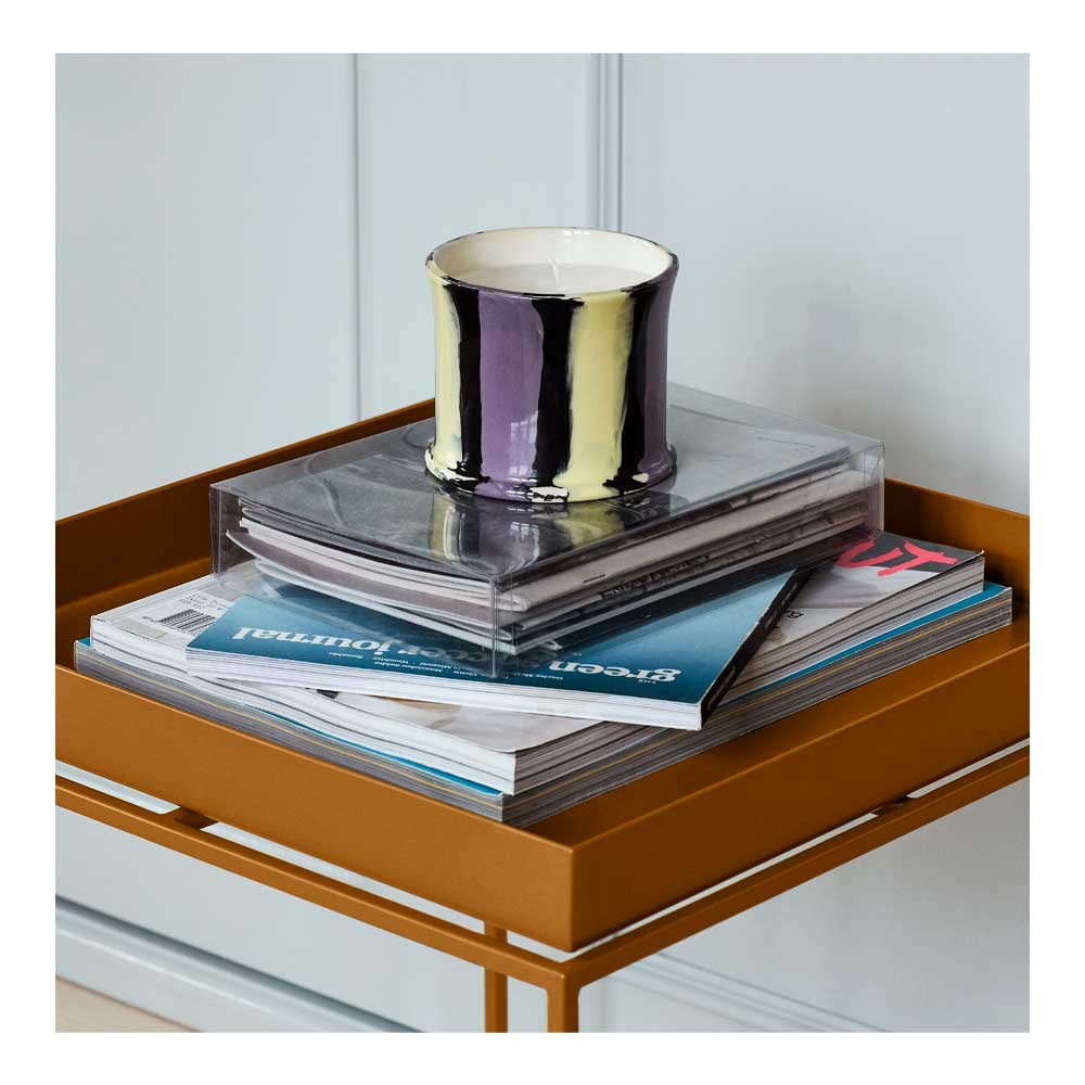 Hay Stripe Doftljus 10x8 cm Fig Leaf