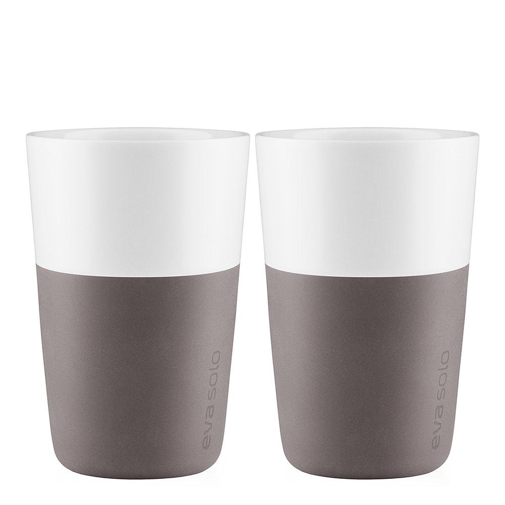 Caffe Lattemugg 36 cl 2-pack Elephant Grey