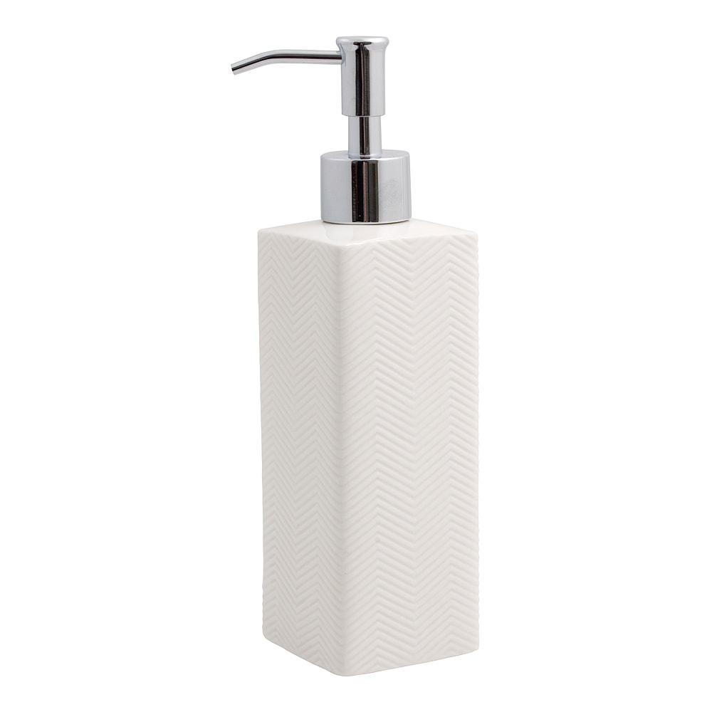 Kub Fishbone Tvålpump 21 cm Vit