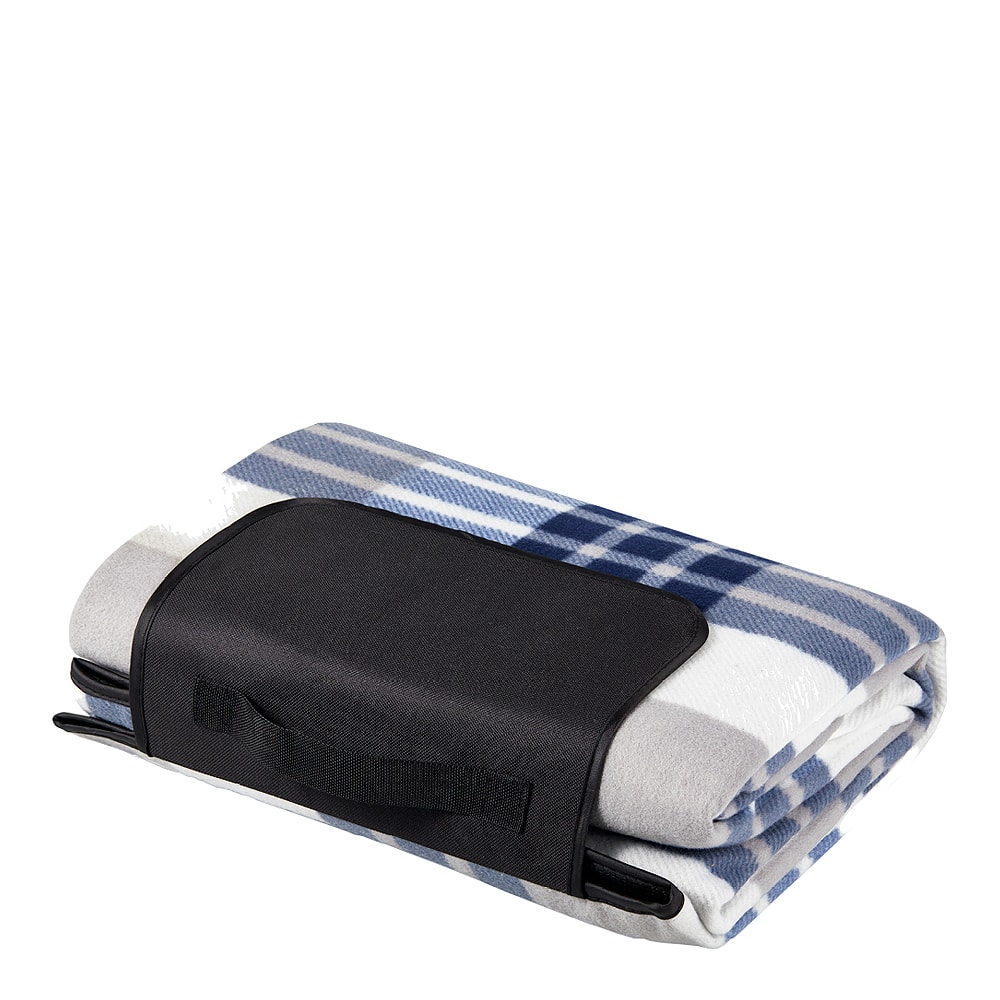 Innoutdoor Picknickfilt 200x145 cm Blå/Grå/Vit