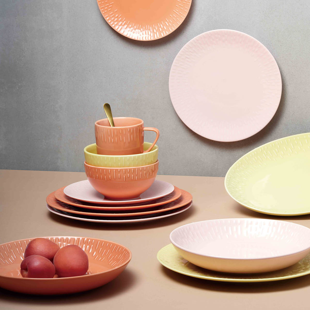 Confetti  Skål 14 cm Aprikos