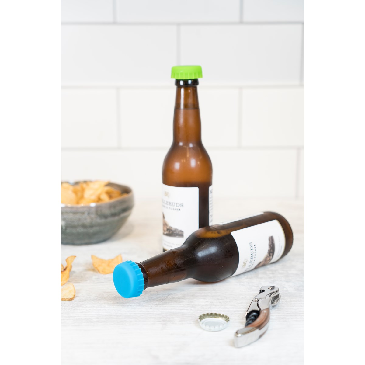Beer Stopper SilIkon 2-pack Svart/Grön