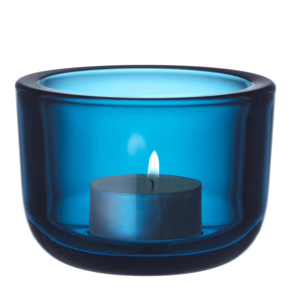 Valkea Ljuslykta 6 cm Turkos